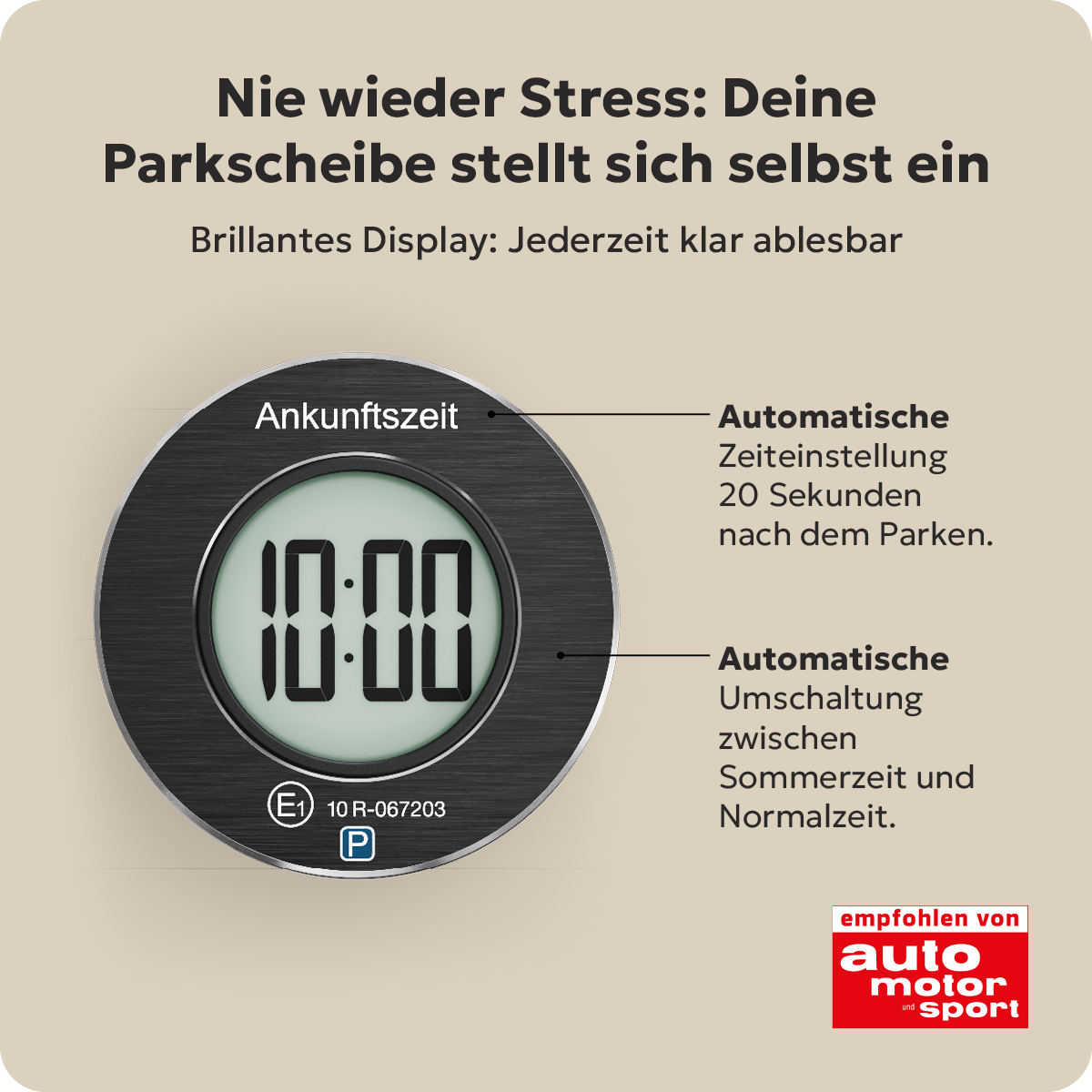 Needit ParkOne mit gebürsteter Aluminium-Front in Schwarz
