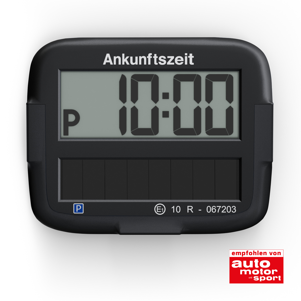 Needit Park Micro Solar solarbetriebene Parkscheibe Schwarz & Blau Set