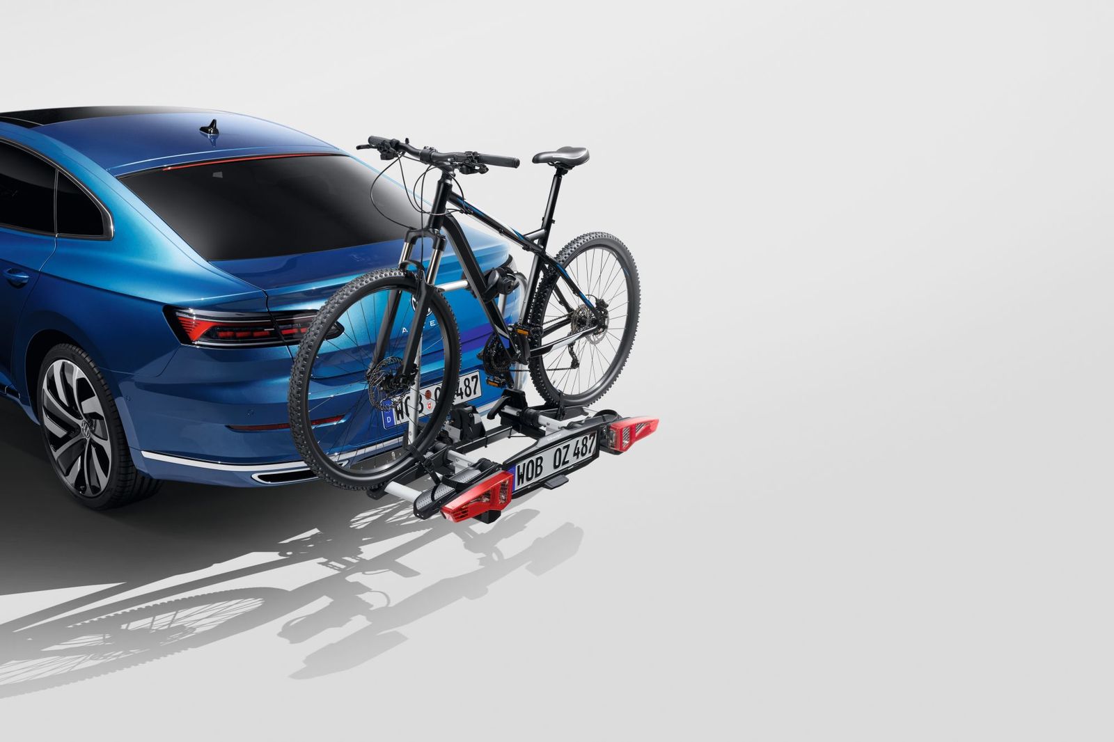 Original VW Fahrradträger für AHK Premium, klapp- & faltbar, 2 Fahrräder