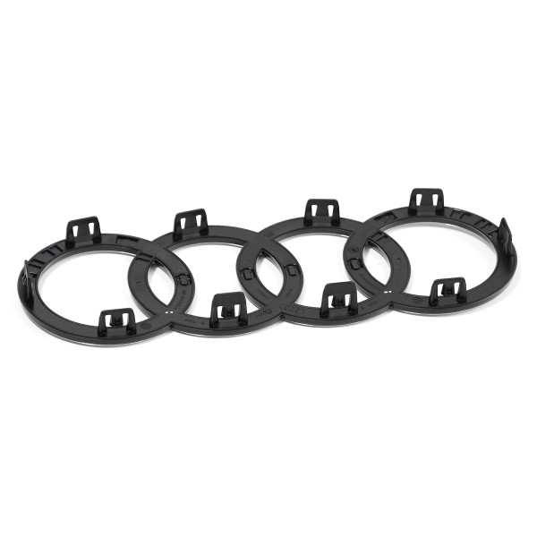 Original Audi Ringe vorn Kühlergrill Black Edition Emblem Logo