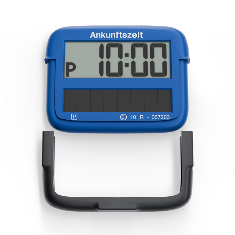Needit Park Micro Solar solarbetriebene Parkscheibe Blau