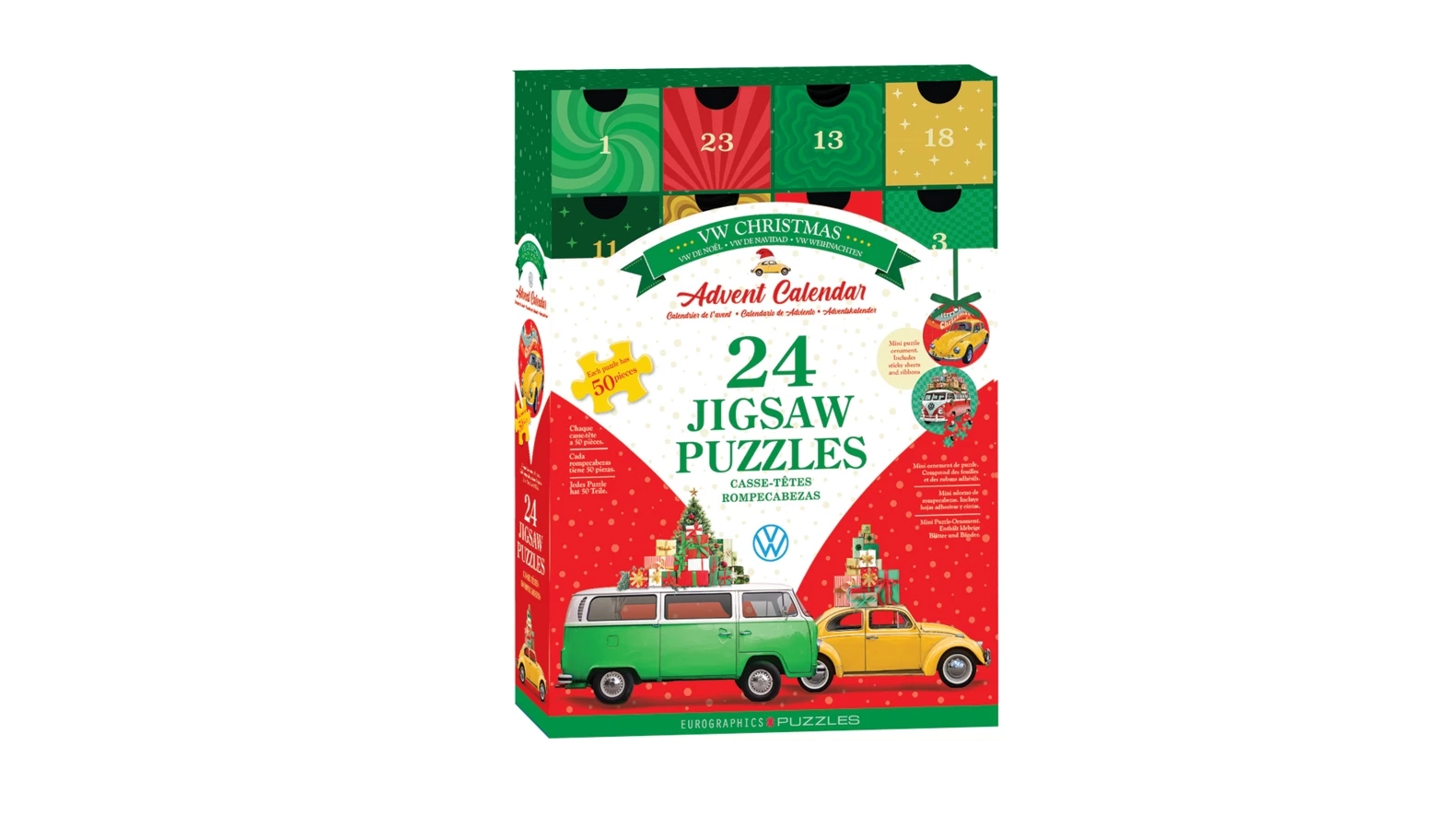 Original Volkswagen Puzzle Adventskalender „VW Christmas“ (insgesamt 1200 Teile)