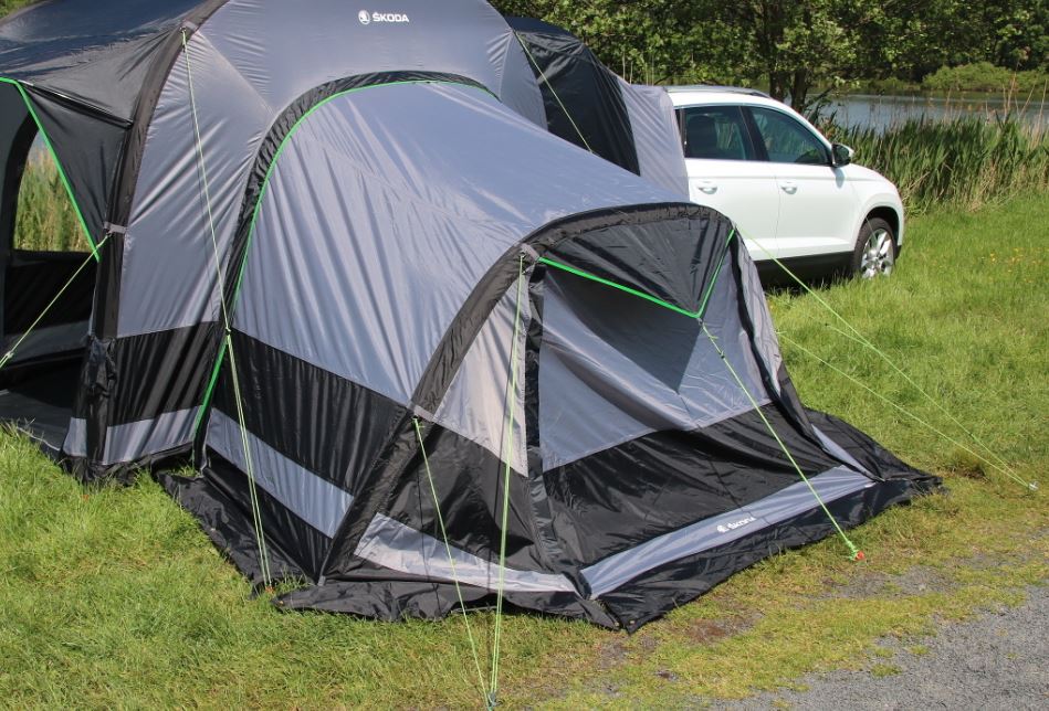 Skoda Anbauzelt mit Schlafkabine Campingzelt