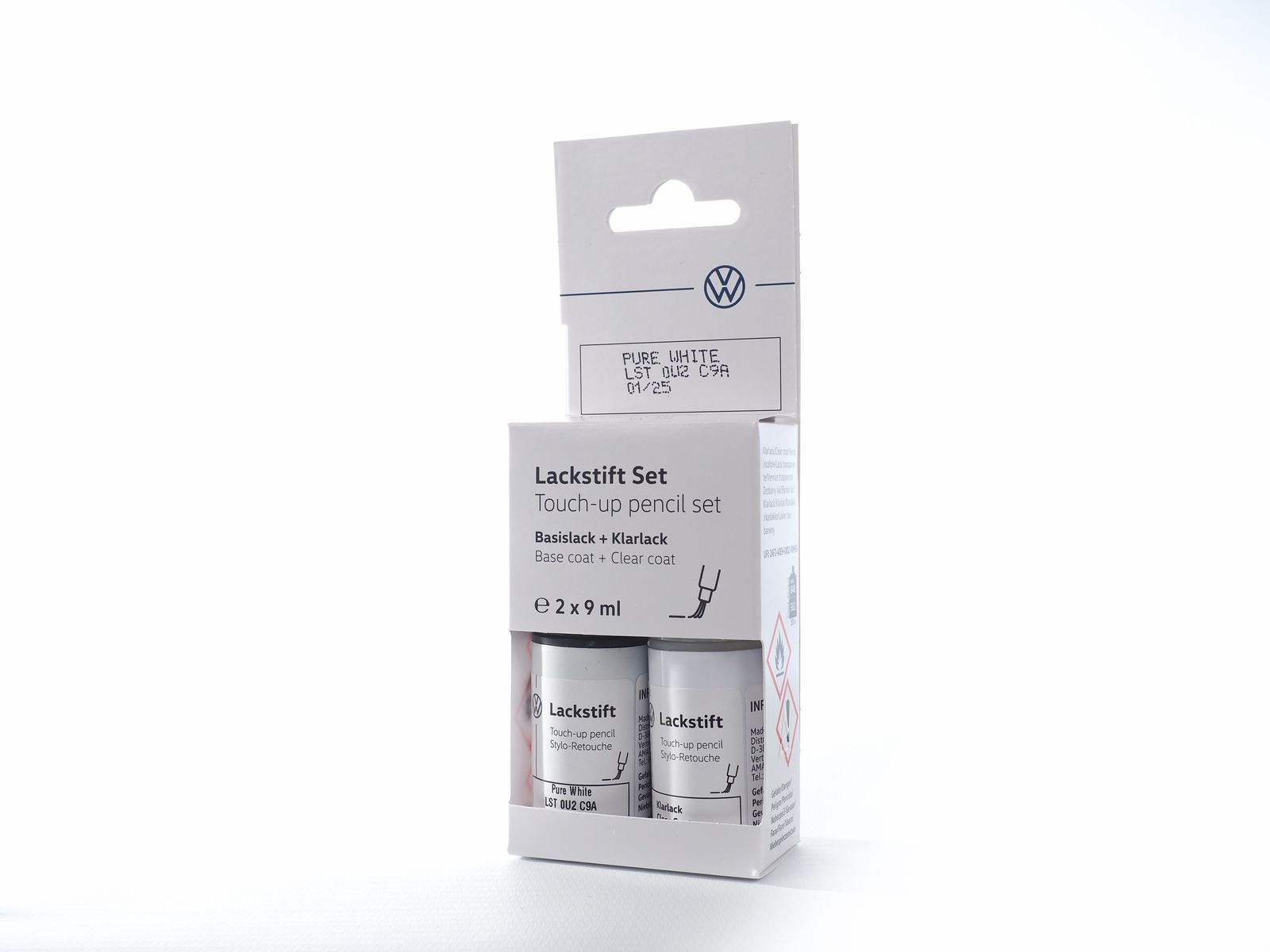 Original Volkswagen Audi Lackstift-Set lichtsilber-metallic