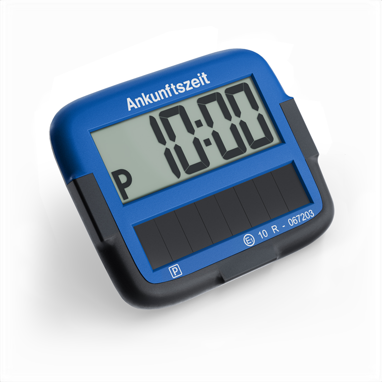 Needit Park Micro Solar solarbetriebene Parkscheibe Blau