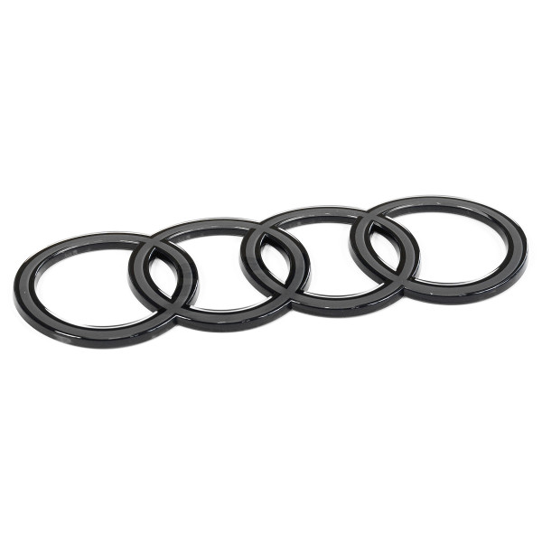 Original Audi Ringe Logo Black Edition Emblem