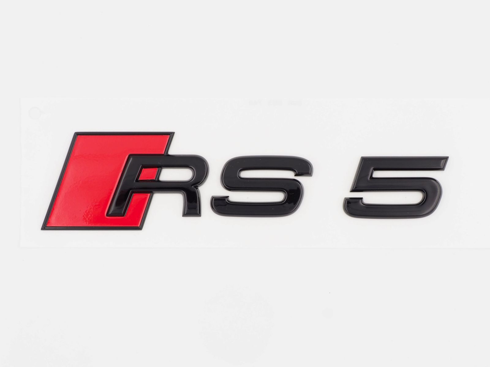 Audi RS5 Schriftzug schwarz glanz hinten Heckklappe