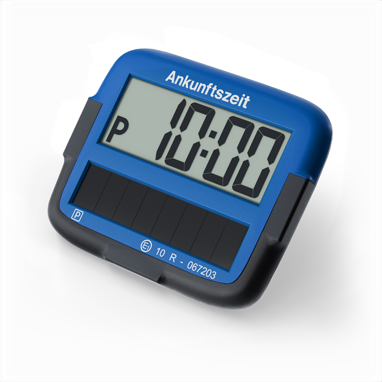 Needit Park Micro Solar solarbetriebene Parkscheibe Blau