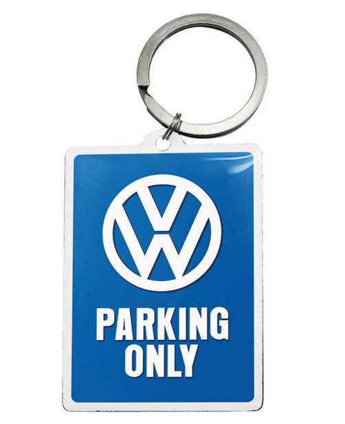 Metall-Schlüsselanhänger 4,5x6cm Volkswagen VW Parking Only