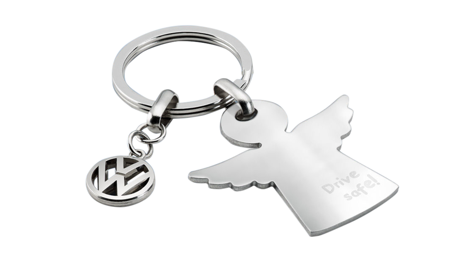 Original VW Schlüsselanhänger Schutzengel Silber