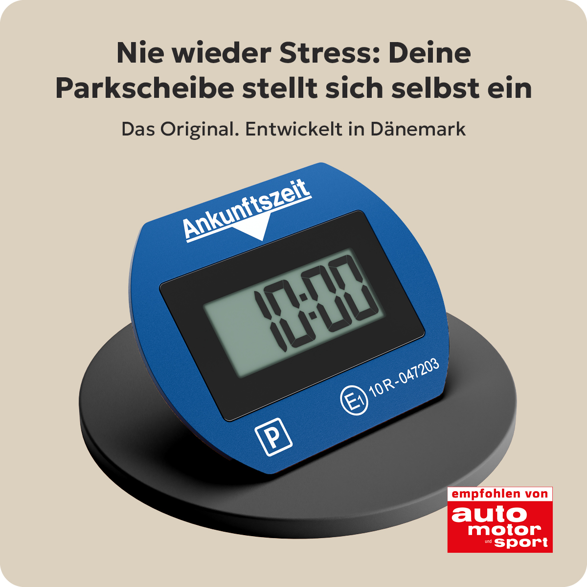 Needit Parklite Vollautomatische Parkscheibe, Blau
