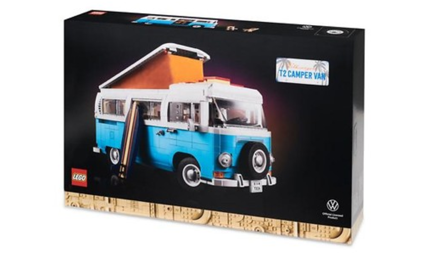 Original VW T2 Camping Lego® Spielzeug Bausatz Hellblau/weiß Heritage Kollektion