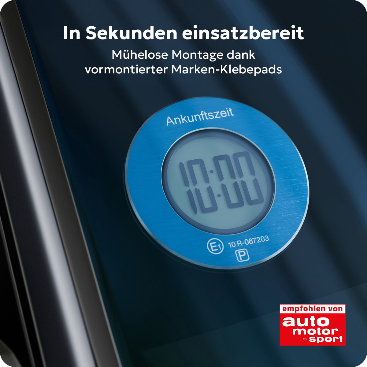 Needit ParkOne mit gebürsteter Aluminium-Front in Blau