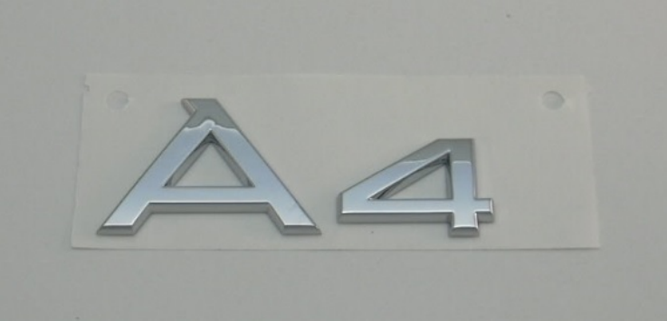 Audi Original Schriftzug "A4" chrom selbstklebend