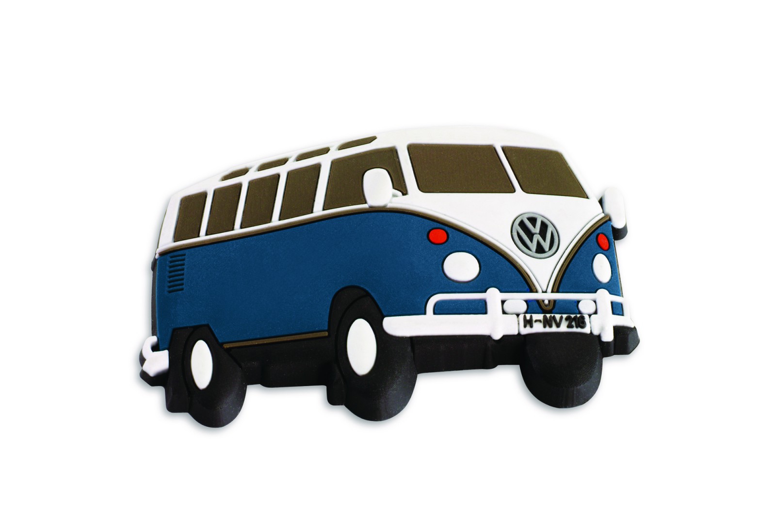 Original VW T1 Bulli Kühlschrankmagnet Blau für Sammler 3D