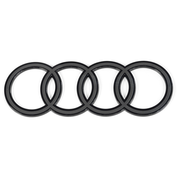 Original Audi Ringe Logo Black Edition Emblem