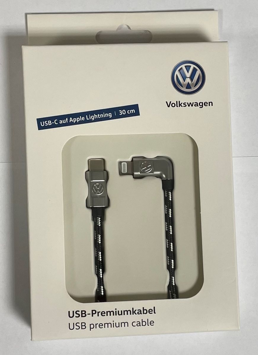 Original VW USB-Verbindungskabel USB-C auf Apple Ladekabel 000051446AC