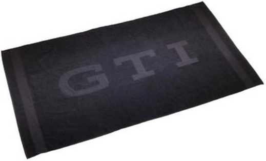 Original VW Badetuch 180 x 100cm, Schwarz, GTI Kollektion 3A4084501